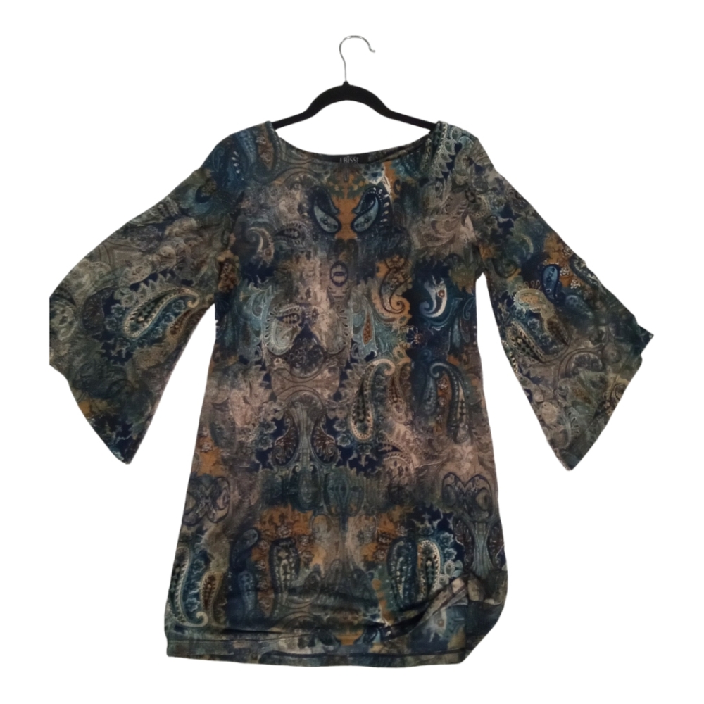 Boho shift Mini with butterfly sleeves - S - Picture 1 of 5